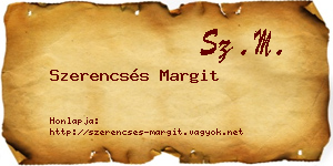 Szerencsés Margit névjegykártya